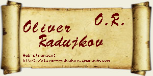 Oliver Radujkov vizit kartica